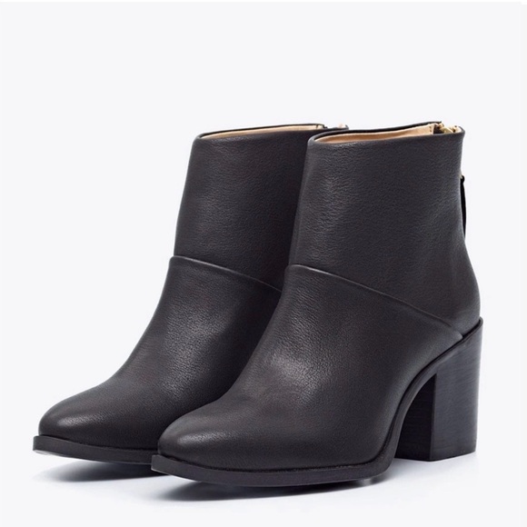 Nisolo Shoes - Nisolo Dari Black Leather Ankle Boot size 8.5